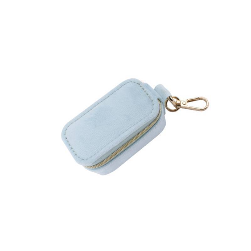 Novelty Hanging Keychain Jewelry Box With Velvet Storage For Travel And Gift