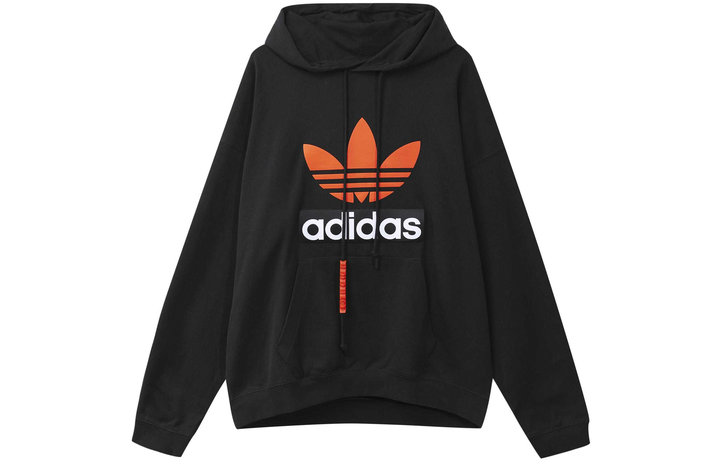 Adidas Originals Худи BIG TREFOIL Мужское Черное H09354 S