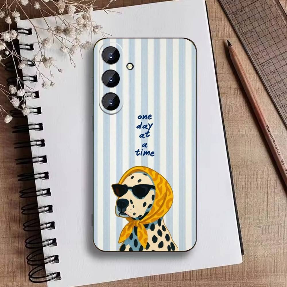 Cute Funny animals Phone Case For Samsung Galaxy A73,A72,A71,A70,A52,A51 Others Soft Black Cover