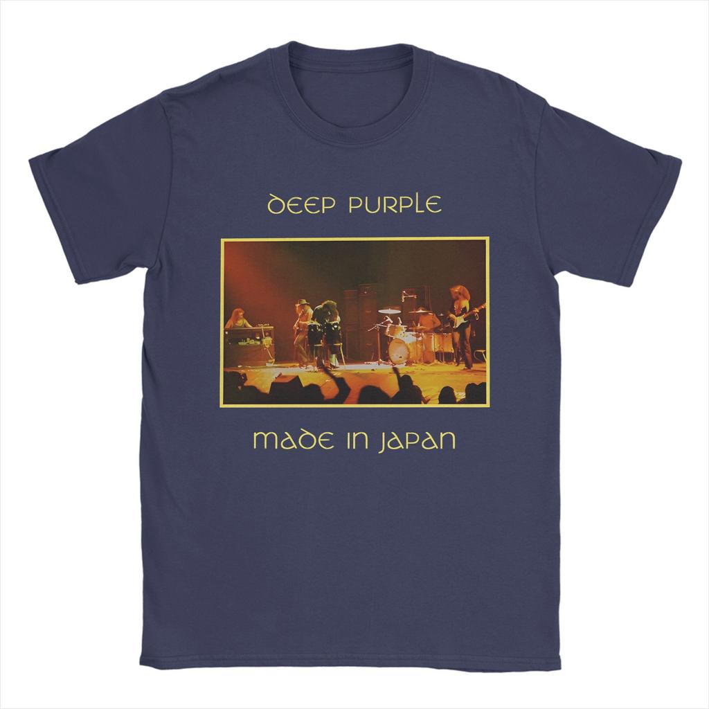 Men's Rock Band Deep Purple  Made In Japan T Shirt  Cotton Clothes Vintage Short Sleeve O Neck Tees Summer T-Shirt