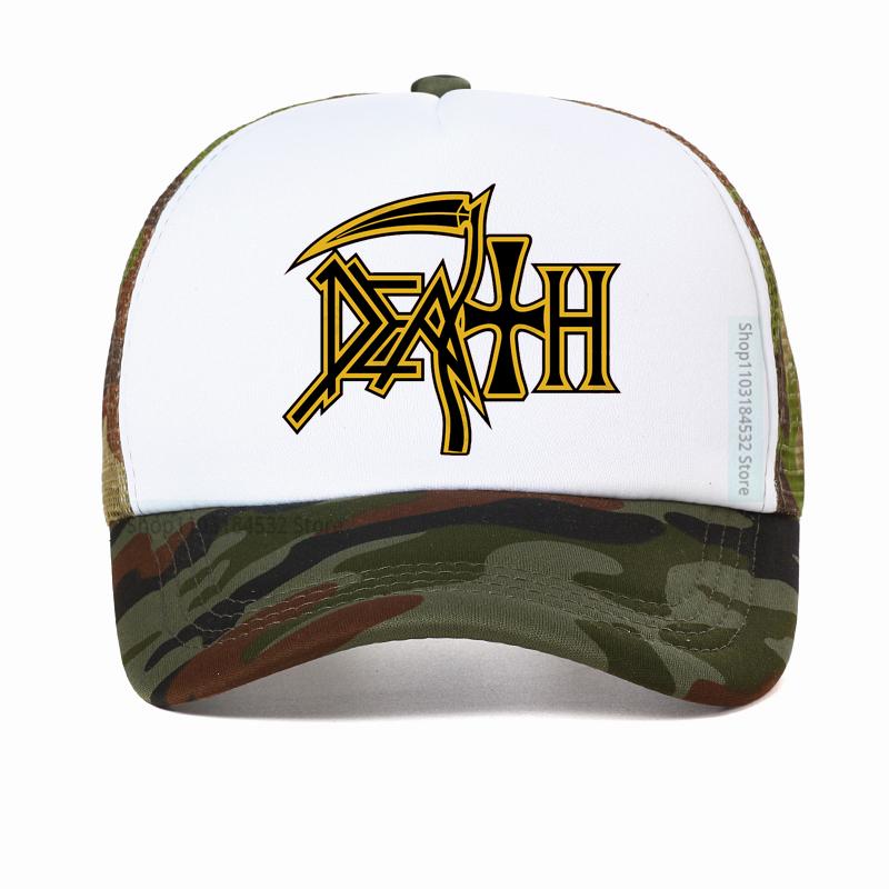 Death Metal Band Mesh Baseball Cap Fashion Rock Enthusiast Fan Hat Summer Unisex Breathable trucker hat