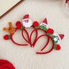 Christmas Light Up Hair Headbands Cartoon Santa Claus Headpieces Xmas Party Decor Photo Prop Xmas Decoration