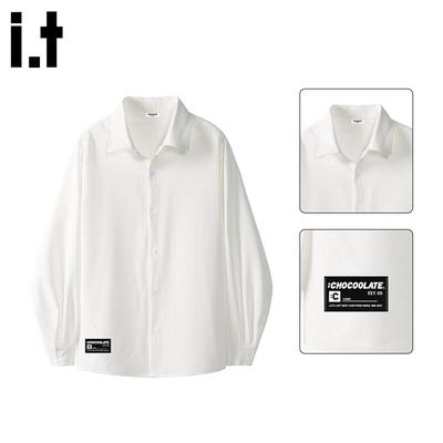 Men's Long-Sleeve Casual Button-Up Shirt