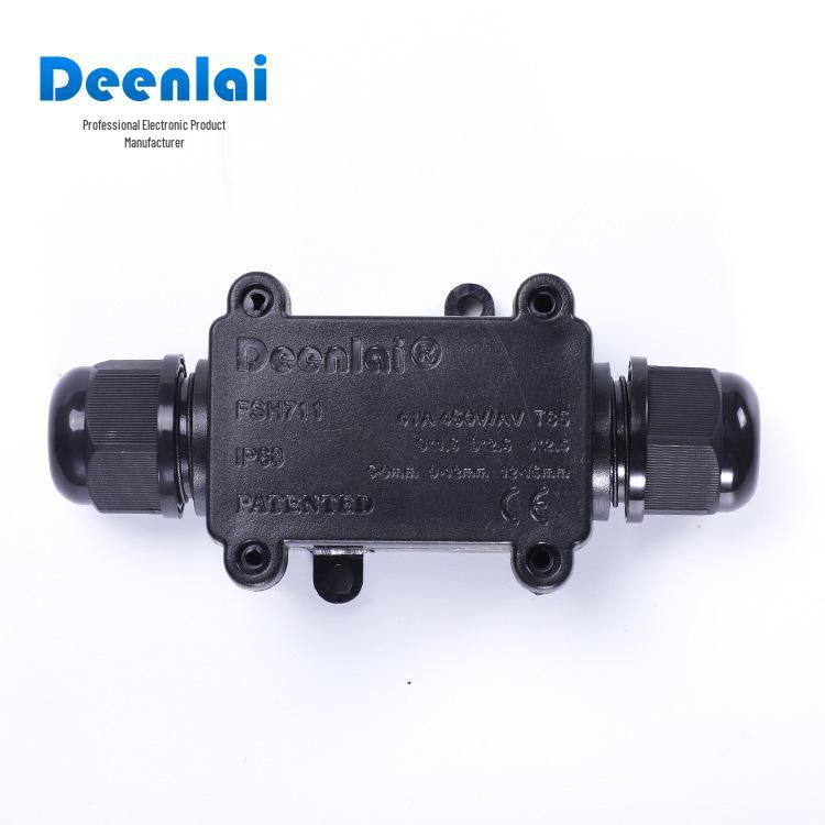 

FSH711 Mini Two-Way Black IP68 Waterproof Outdoor Wire Junction Box 2P/0 (Without Terminal Block)