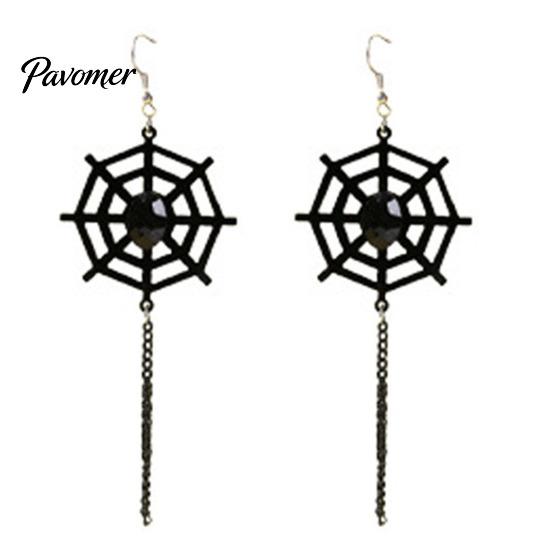 Kostümparty Ohrschmuck 1 Paar Halloween-Ohrringe für Damen, Skelett Spinne Kürbis Detaillierte Legierungsanhänger Geist Fledermaus Ohrhänger, Gothic