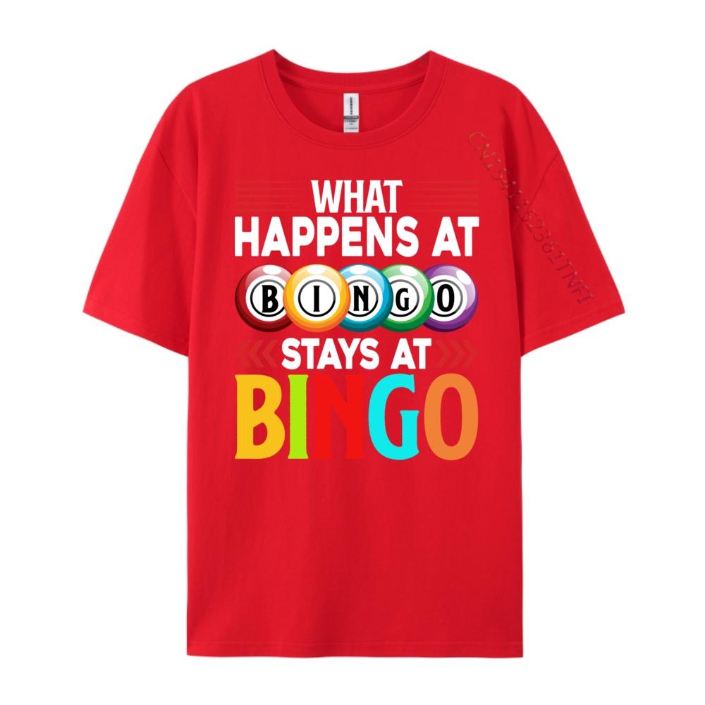 What Happens At Bingo Bingo Player Caller Christian Tshirt Men New Year 2025 Happy New Years Graphic Tshirts S