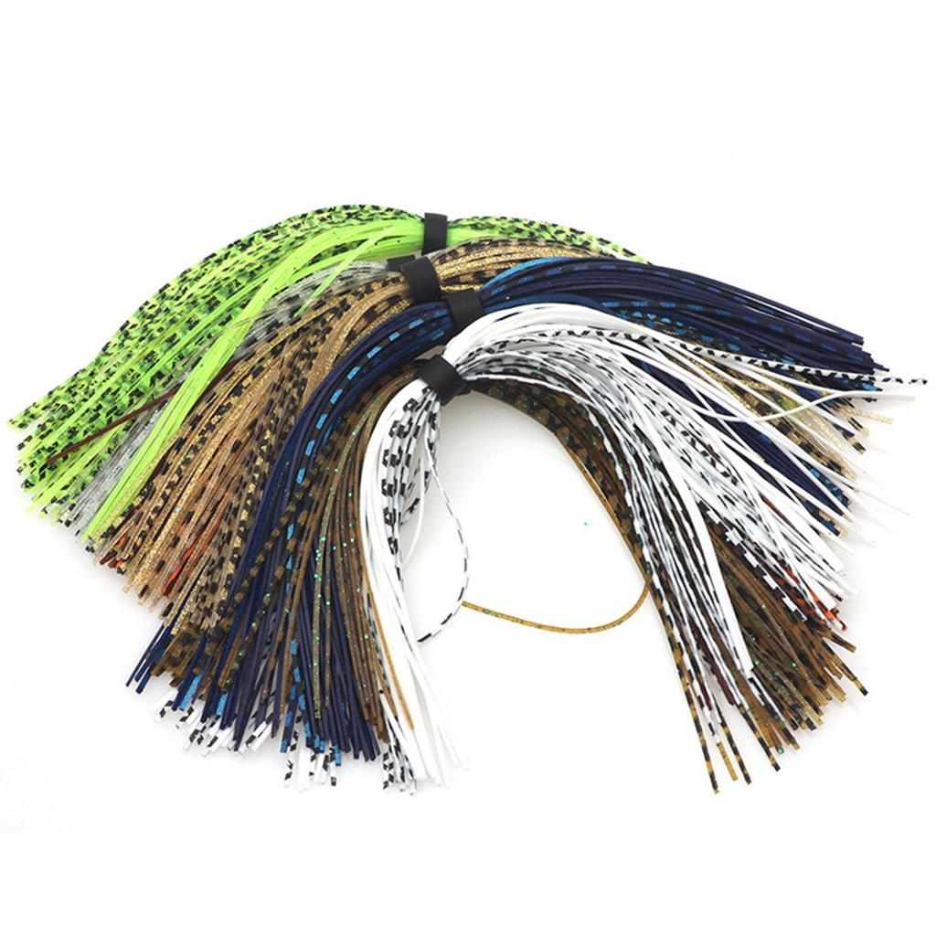 Fishing Accessories 44 Strands/Bundle Squid Silk Skirt Silicone Jig Skirts Tying Component Spinnerbaits Jig Squid Skirt