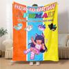 1pc Draw Aphmau Bing Digital Printed Flannel Blanket, Super Soft Plush Fleece Bed Cover, Multipurpose Four Seasons Hypoallergenic Quilt for