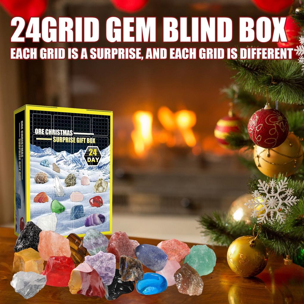 24 Day Christmas Surprise Gift Arrival Day Stone Gift