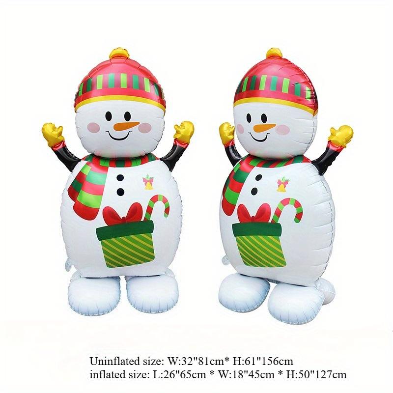 1pc Standing Gingerbread Man Santa Claus Foil Balloons Festive Christmas Decorations Xmas Event Home Decorations Party Supplies