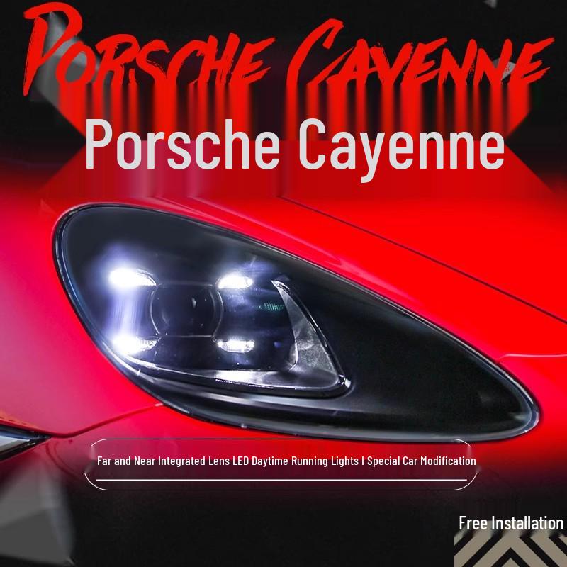 

Светодиодная фара в сборе для Porsche Cayenne 2011-2014 годов выпуска с 19 светодиодными дневными ходовыми огнями