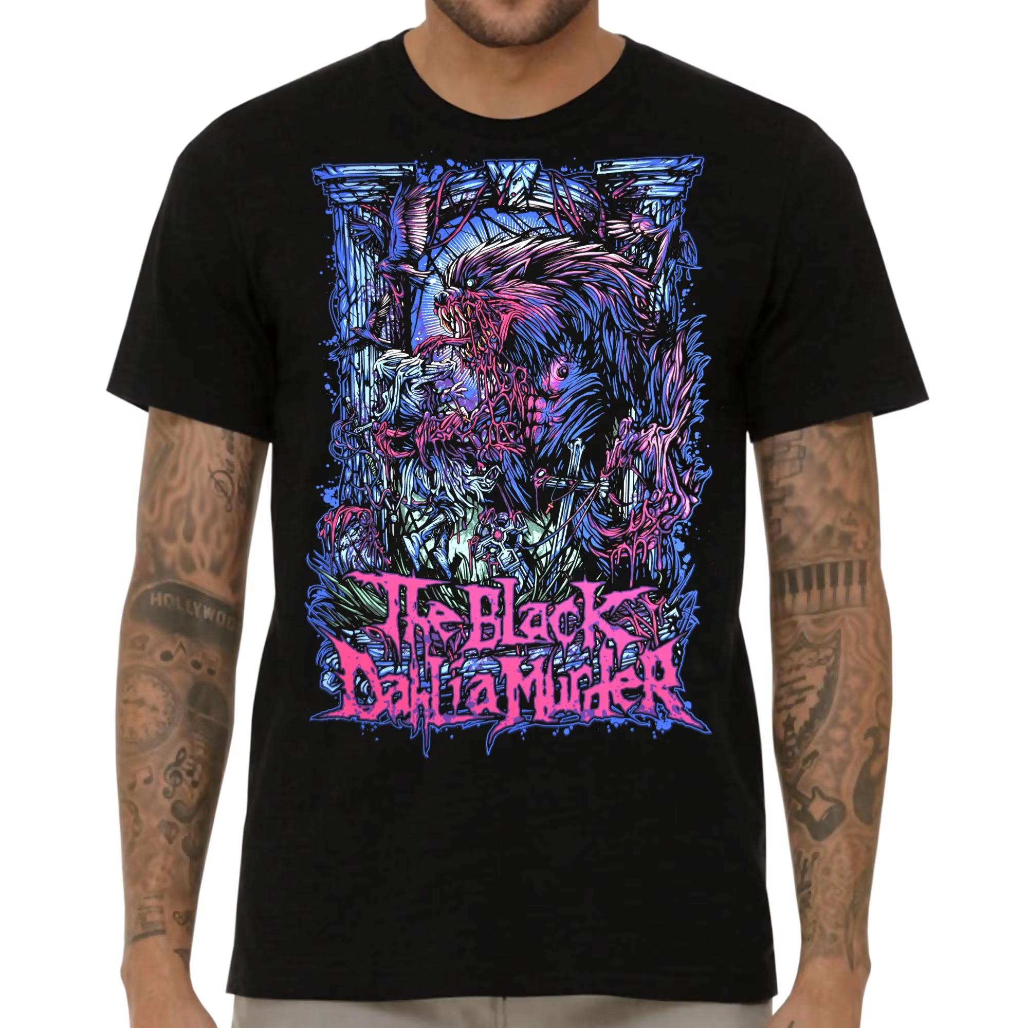Новая футболка с принтом BLACK DAHLIA MURDER из 100% хлопка 2025 года, Модная мужская и женская футболка, Осенняя и зимняя одежда S