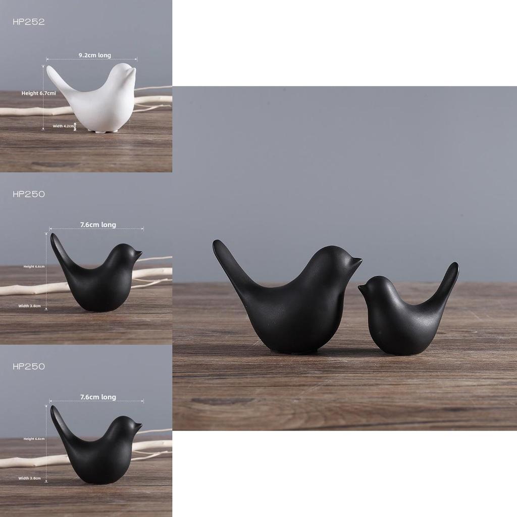 Modern Minimalist Ceramic Bird Decor With Abstract Design For Home And Gift Use