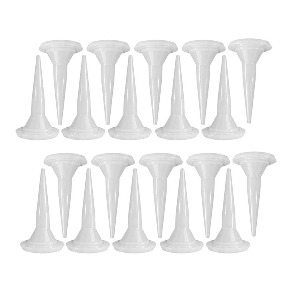 24Pieces Caulking Nozzle Cone Caulking Guns Caulk Nozzles Applicator Sausage Caulking Guns Cone Nozzles Reusable