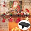 2pcs Non-Slip Christmas Stocking Hanger Large Size Fireplace Hook Christmas Stocking Holder  Table