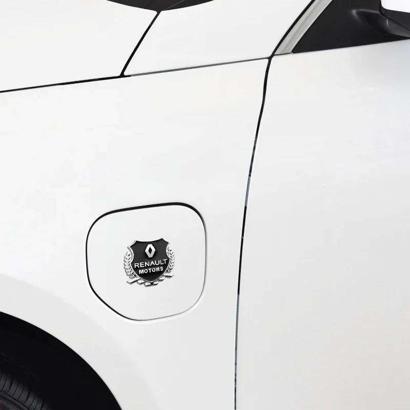 2026 Hot For Renault Hub Caps For Renault Megane 2 Duster Logan Captur Clio Laguna Fluence Kadjar 2Pcs 3D Car Body Trunk Sticker