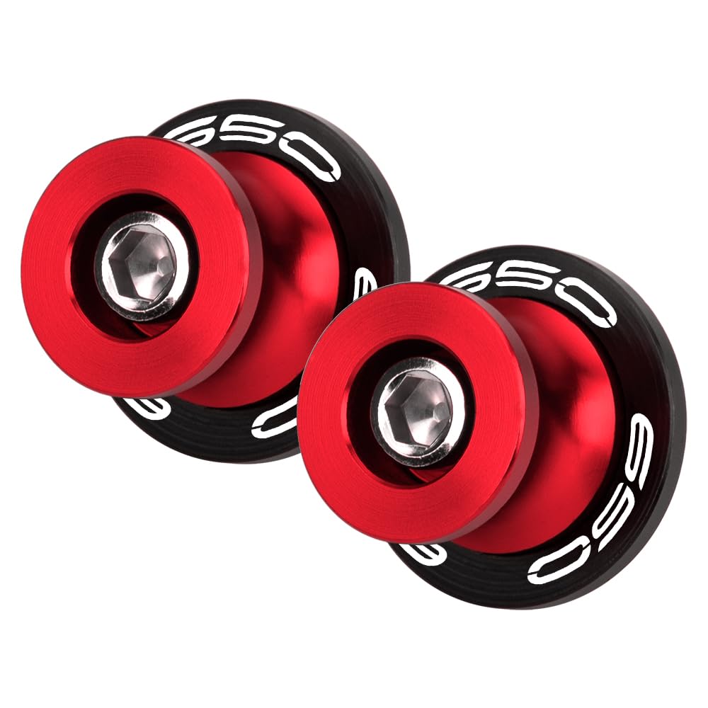 MotHeartCNC M8 Stand Hook for 650 2017-2024 Paddock Stand Hook Swing Arm Hook Spool Bobbin M8 650 Parts (Red)