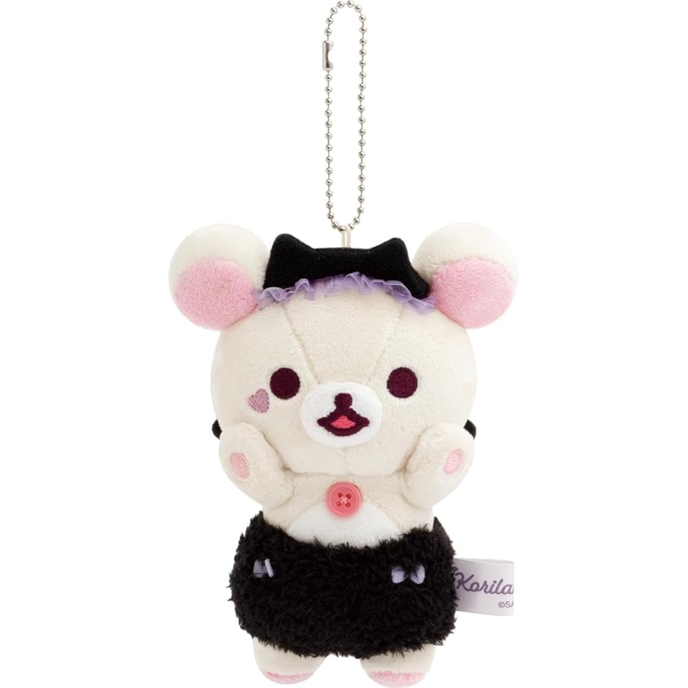 San-X Rilakkuma Korilakkuma Hanging Plush Toy 14cm Soft Stuffed Animal Cute Design