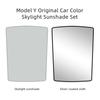 For Tesla Model Y Sunshade 2020-2023 UV Ray Heat Insulation Glass Roof Shade Foldable Mesh Skylight Protector Interior Accessory