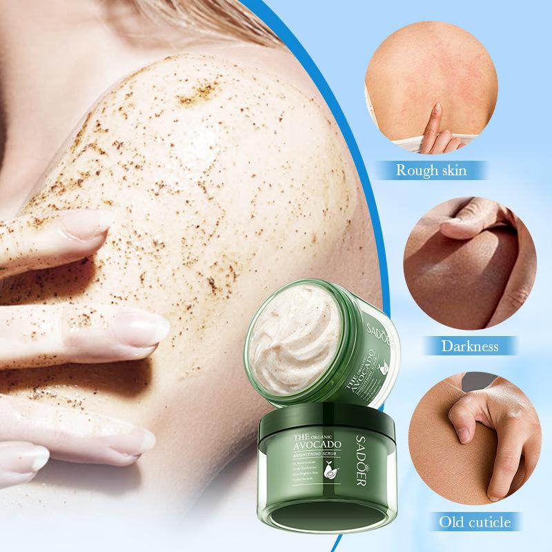 Avocado Niacinamide Scrub SADOER Cleansing and Moisturizing Body Scrub