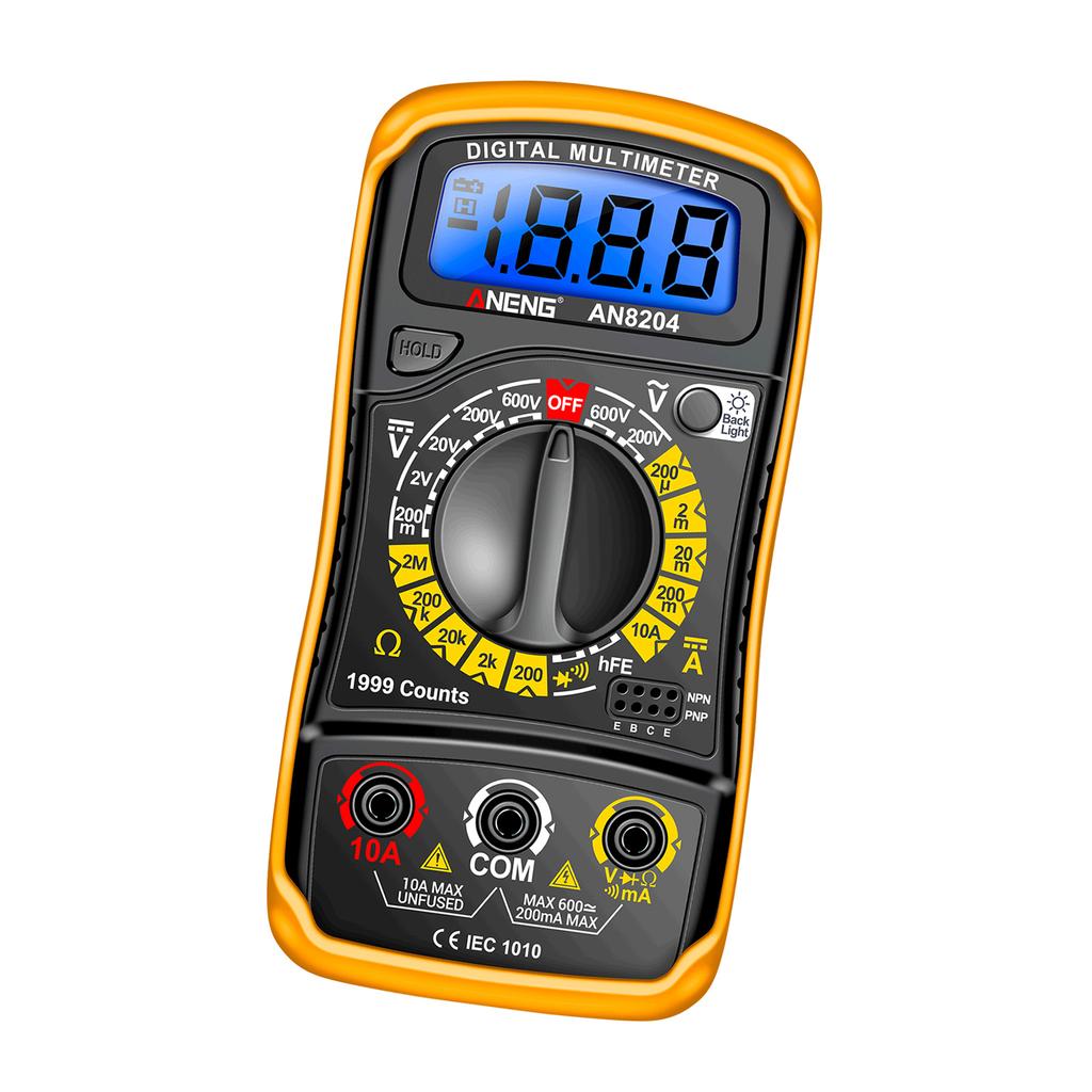Multifunktionales Multimeter 1999 Zählwerte Hochpräzision ACDC Spannung DC Stromtester Diode Triode