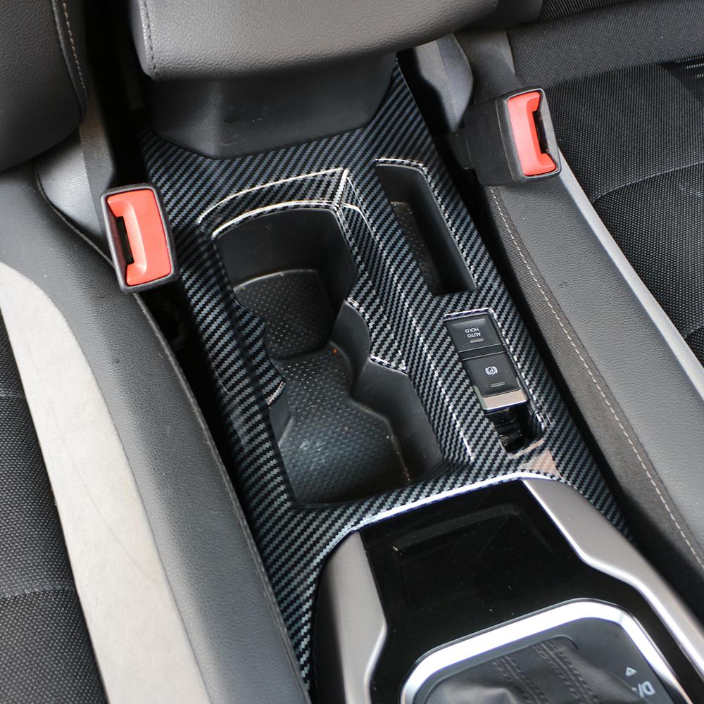 Car Water Cup Panel Sticker for Volkswagen VW T-Roc Troc 2018 - 2025 Center Console Decoration Cover Trim Accessories