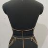 Body Chain Waist Chain Two-piece Set, Metal Chain Multi-layer Fringed Chest Chain Waist Set Bodychai.