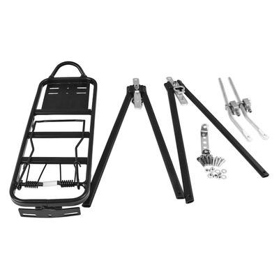 Porta-bagagens Traseiro para Bicicleta Porta-cargas 154lb Carga Liga de Alumínio Transportador de Touring para V-Brake Freio a Disco MTB