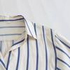 2024 Summer Women's Retro Striped Loose Mid-Length Shirt - European & American Style