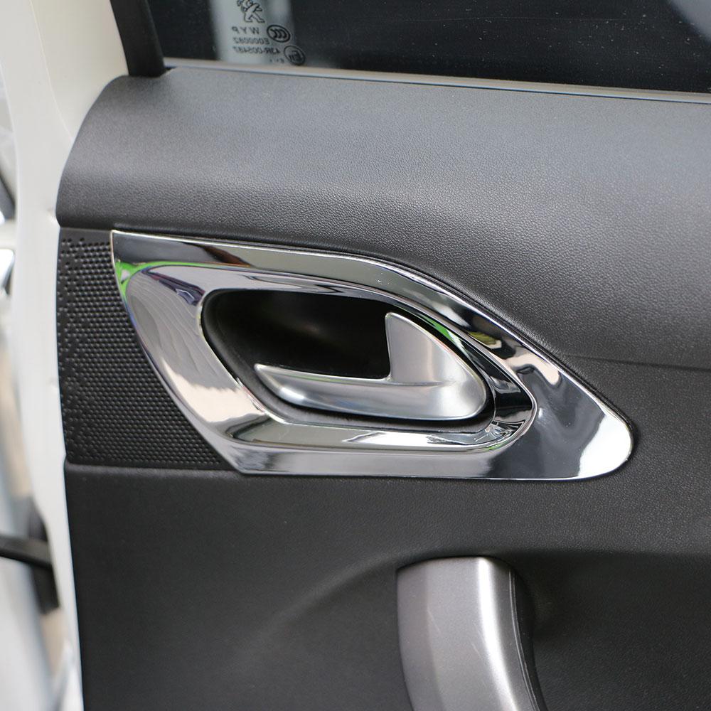 For Peugeot 2008 2014 2015 2016 2017 2018 Inner Door Handle Cover Frame Decoration Sticker Trim Car Interior Accessories