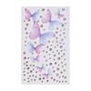 Three-Dimensional Tulle Butterfly and Rhinestone Face Stickers
