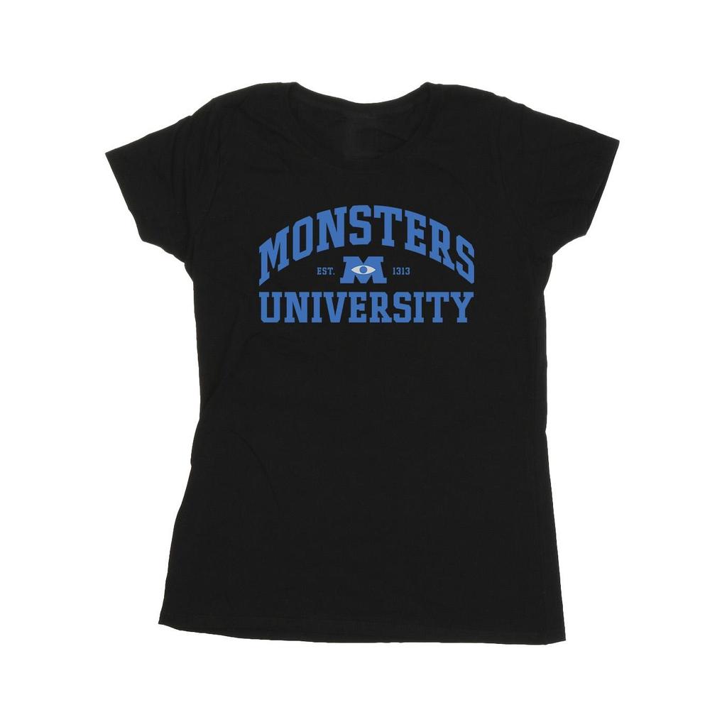 Disney Womens/Ladies Monsters University Logo Cotton T-Shirt