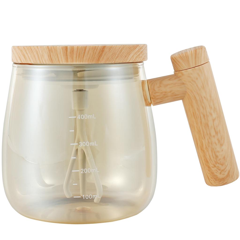 1 Pc Self Stirring Mug with Measurement Glass Self Mixing Mug 400ML Selfs Mixing Cups Battery Powered Selfs Stirring Coffee Mugs
