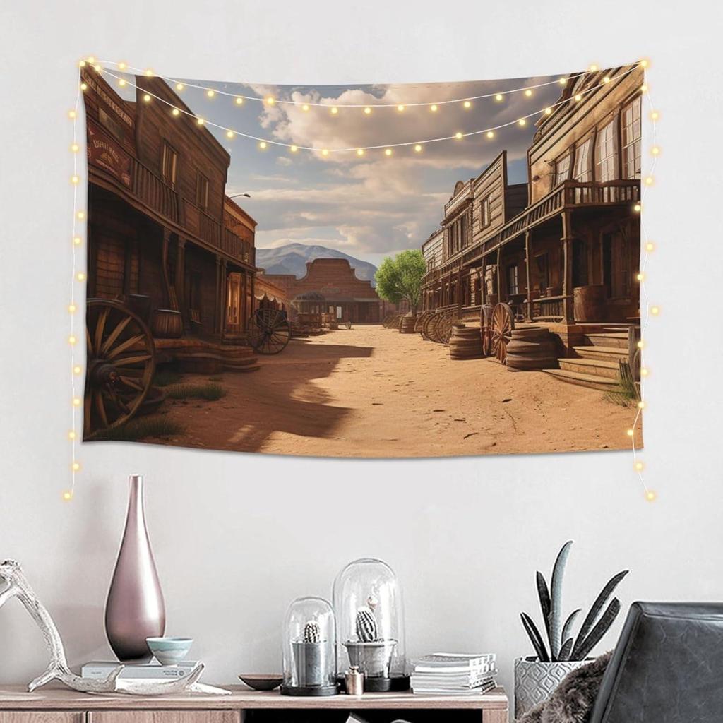 Tapestry Vtctoasy Old Cowboy Wild West