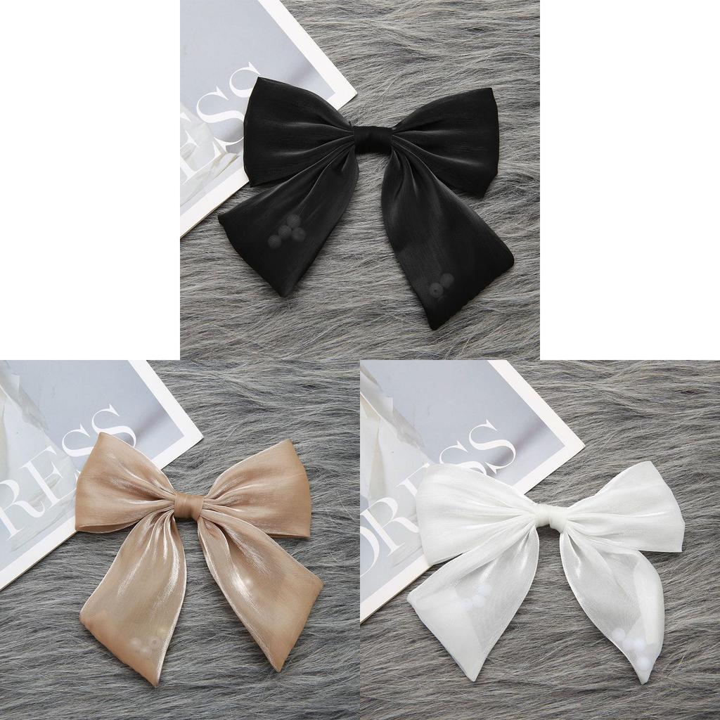 Luxurious Small Style Organdy Bow Brooch With Handcrafted Design For Adult Fashion Accessories