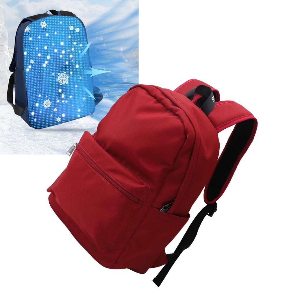 Outdoor Cooling Backpack for Men Nylon 10W Sweat Proof Semiconductor Compression Airflow Ventilation Travel Laptop Backpack for Hiking Casual