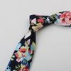 Floral Tie Men'S Patterned Cotton Shirt Macaron Printed Narrow Edition 6Cm Hand Tie Korean Casual Women'S Tie