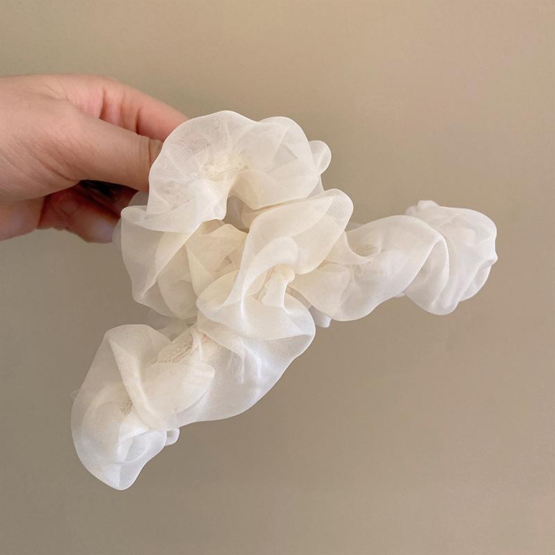 Mesh Pleated Hair Clip for Women Korea Simple Elegant Temperament Shark Clips Hairpin Girl Y2K New Headwear Hair Accessory French Style Shark Clip