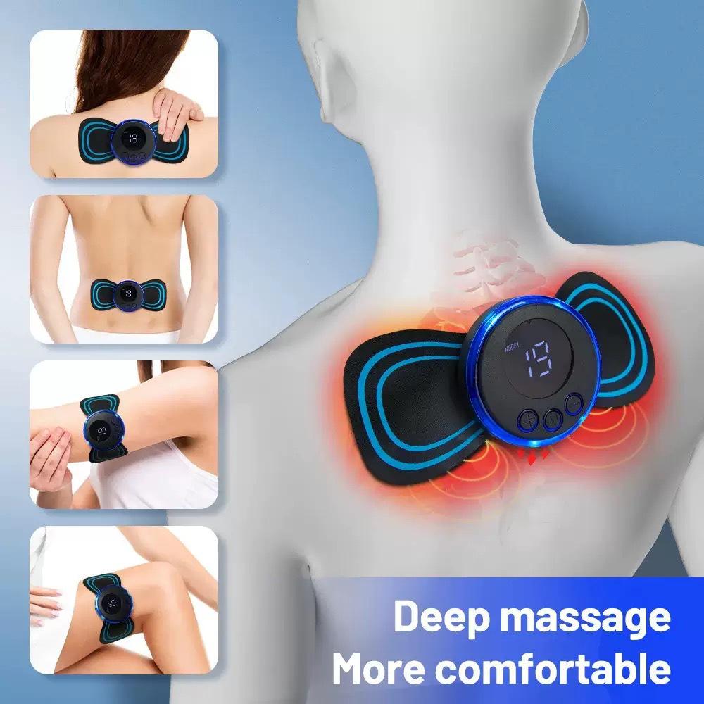 EMS Shoulder & Neck Microcurrent Meridian Massager Patch - Multifunctional Cervical Vertebra Relaxation