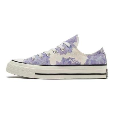 Chuck Taylor All Star 1970s Comfortable Classic Versatile Low-Top Canvas Women's Floral Purple