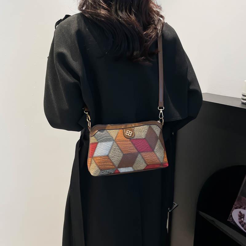 Bag for Women Designer Vintage PU Leather Handbag Quality Female Outdoor Daily Messenger Classic Ladies Shoulder Crossbody Purse