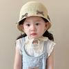 Beach Baby Straw Hat Bow Children Panama Caps Korean Lace Straw Hat  for Kids