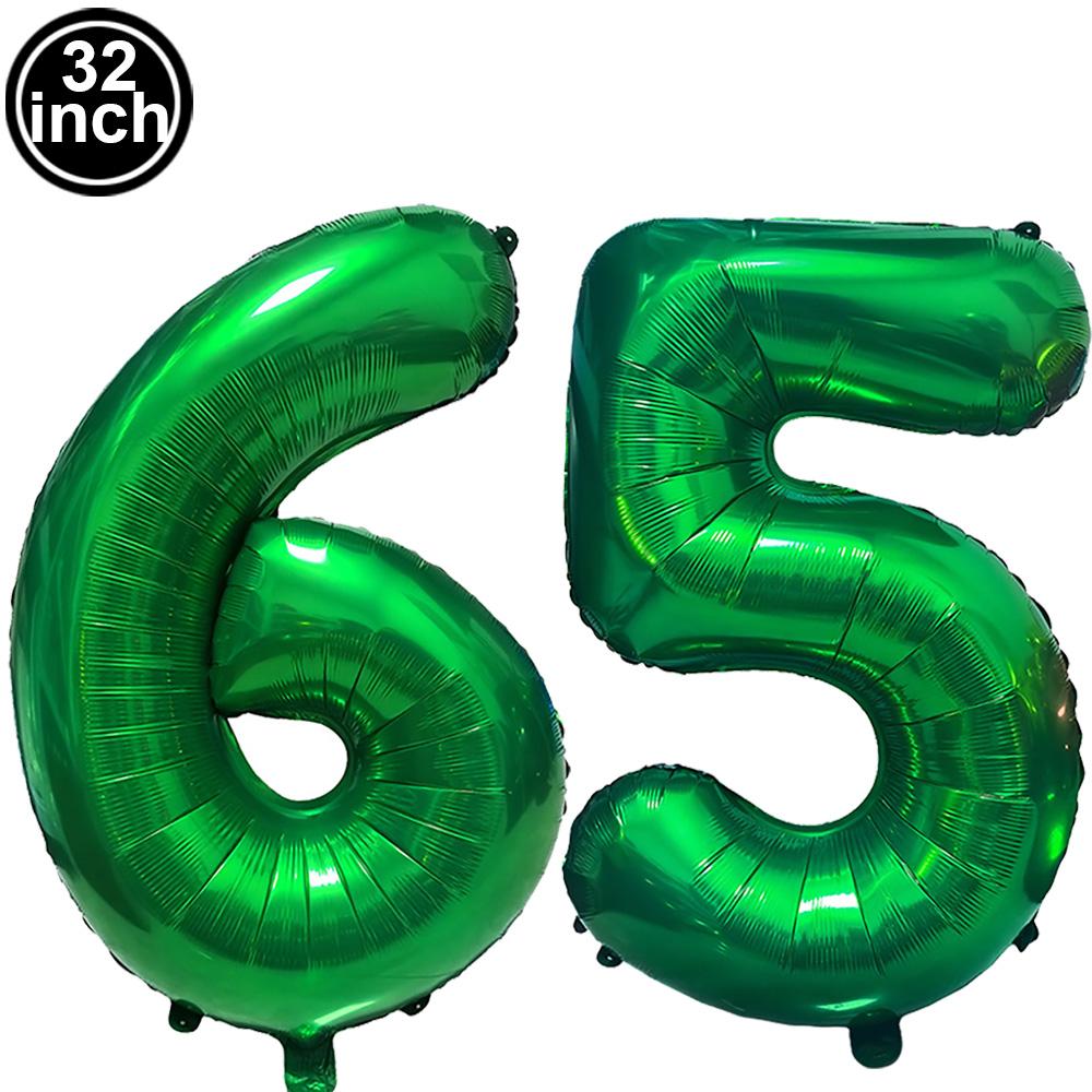 Green Large Numbers Balloon 32 Inch 0 1 2 3 4 5 6 7 8 9 Jungle Birthday Digit Bachelorette Balloons Figure Golob Party Ballon