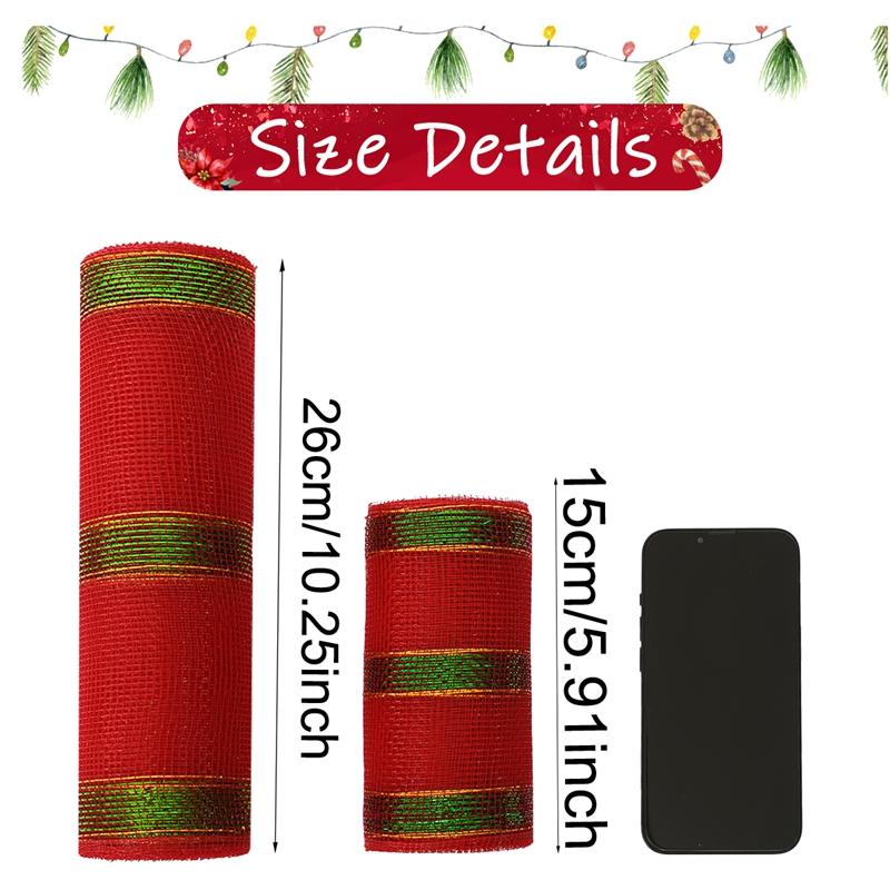 Christmas Crystal Gauze Ribbons 2026 Christmas Tree Decorations for Home Door Wreaths Navidad Noel Gifts Happy New Year 2026