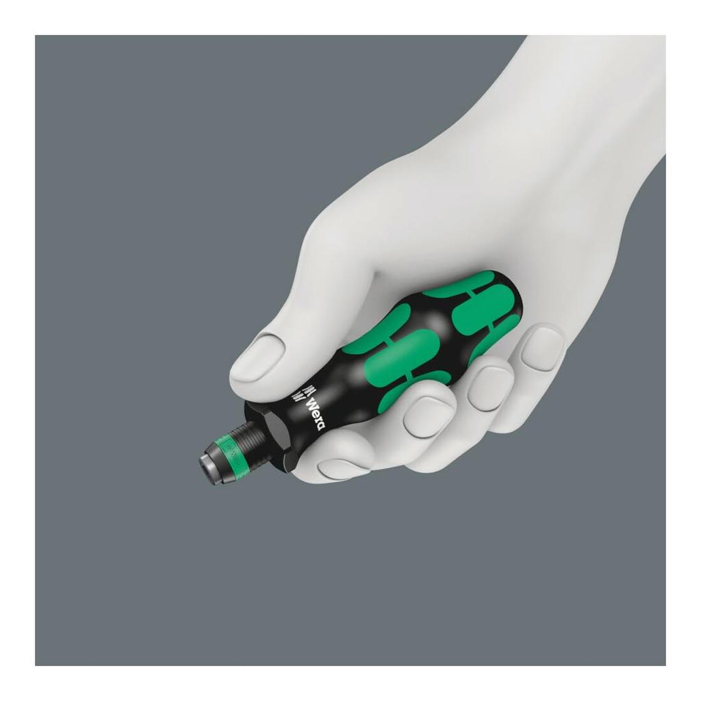 WERA Rapidaptor Driver 119mm Overall 073540 Quick-Release Handle, 6.35mm Drive, Length,