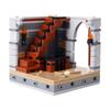 MOC Medieval Furniture Pharmacist Wine Barrel Bar Scrolls Cabinet Building Blocks Piano Bookshelf Paper Map Bedrooms Bricks Toys