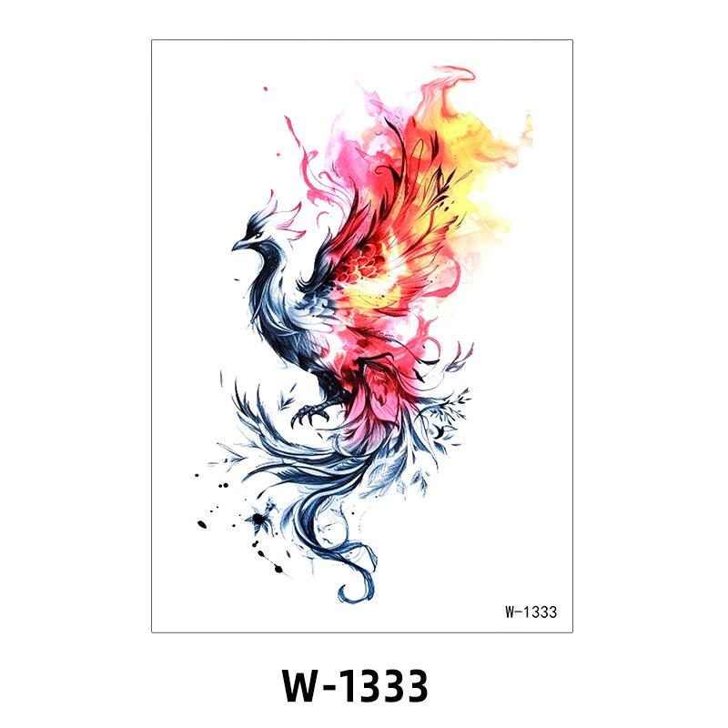 Tattoo Sticker Half Arm Waterproof Long-Lasting Disposable Tattoo Male And Female Flower Arm Tattoo Sticker