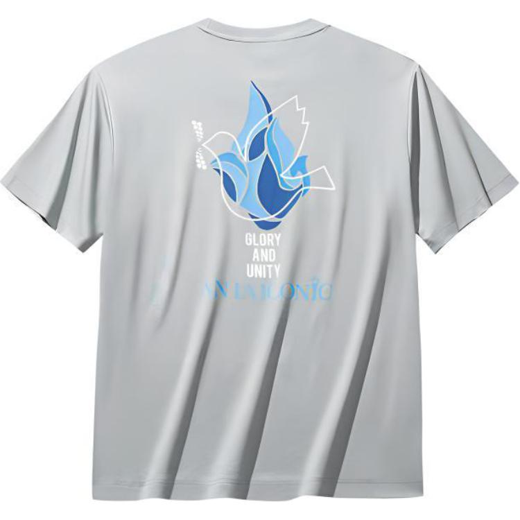 Anta Comfortable Breathable Versatile Loose Short Sleeve T-Shirt Men Tops Light-Green 152528102-3