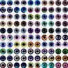 50Pcs 681012Mm Doll Glass Eye Round Dragon Cat Eyes In Pairs Flatback Cabochons Decoration Keychain Diy Accessories