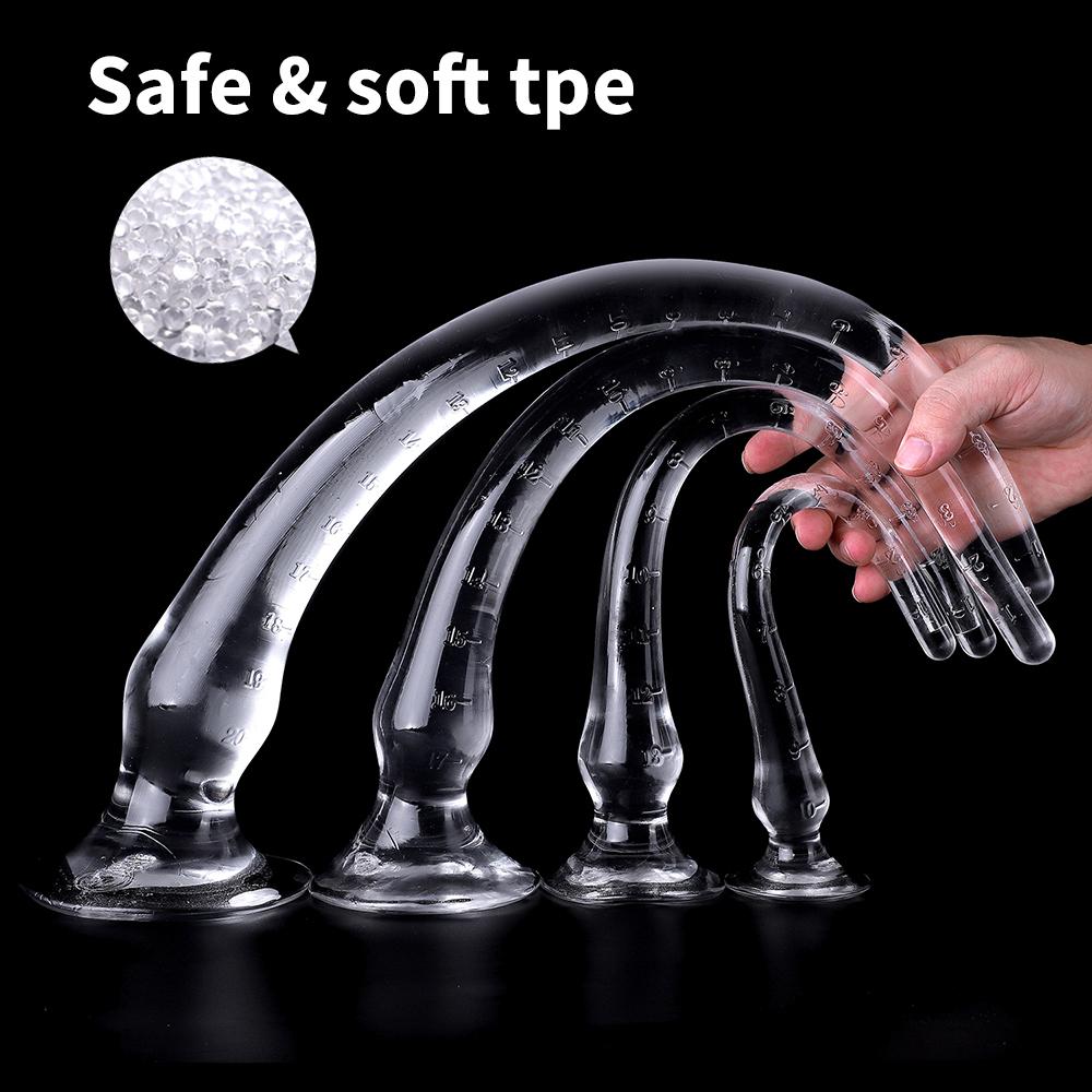 Süper Uzun Silikon Butt Plug Anal Yapay Penis Anüs Masturbator Dilatör Prostat Masajı Anal Plug Yetişkin Seks Oyuncakları Erkekler Için Kadın